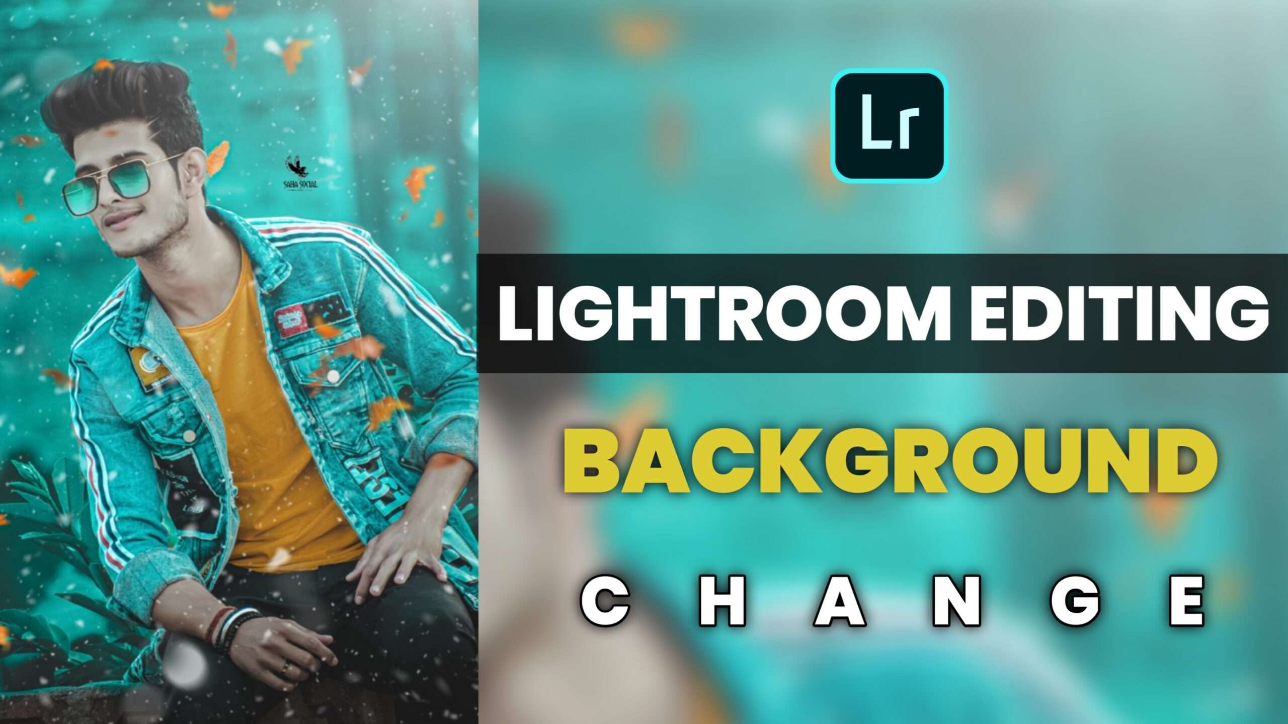 Lightroom Editing Background change||Saha Social Lightroom presets