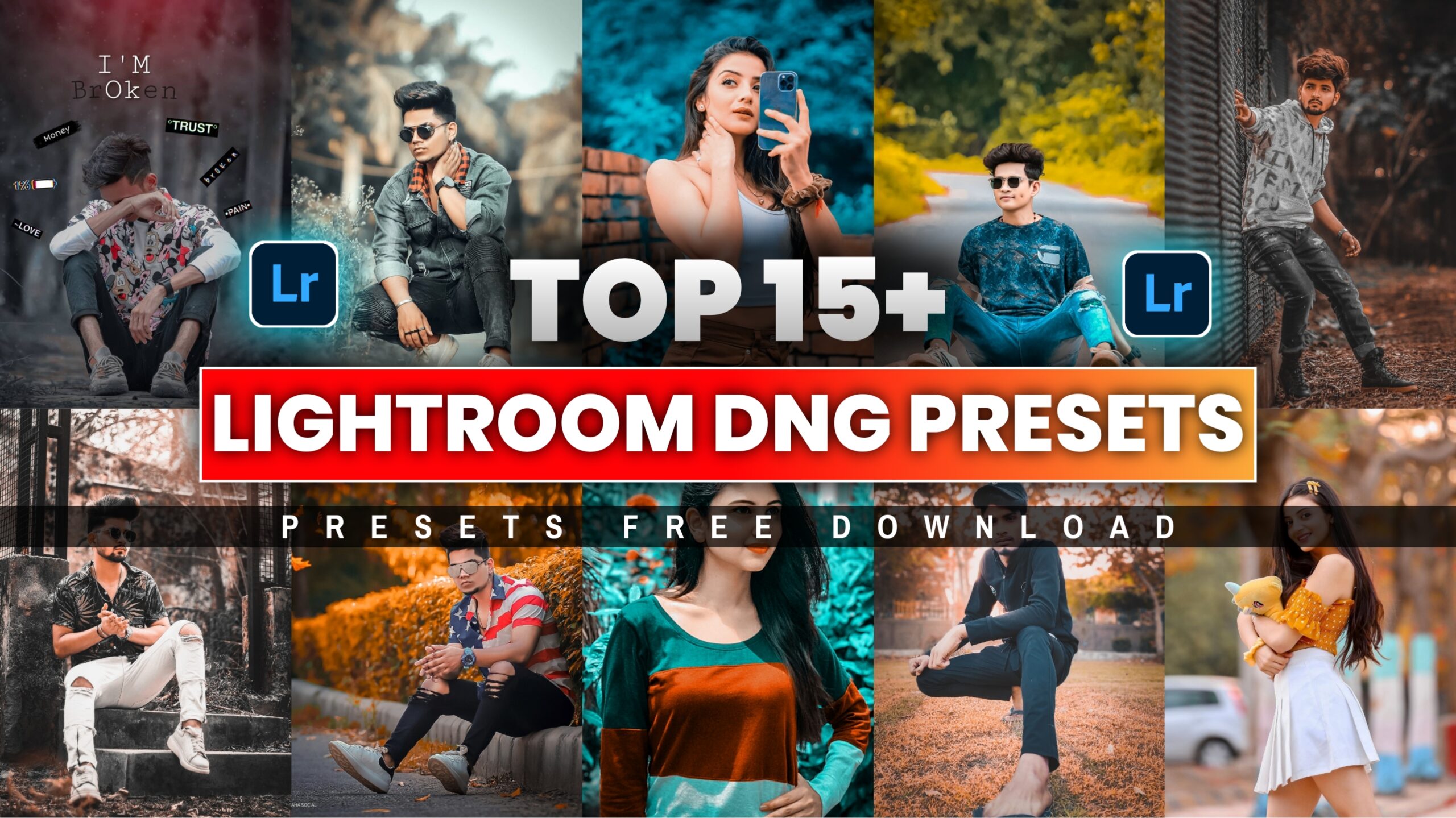 Top 15+ presets Free download/DNG presets - Saha Social