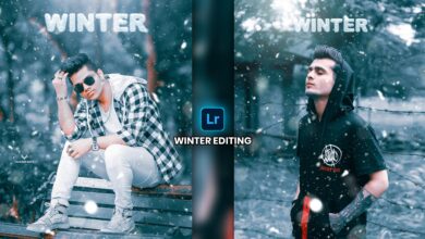 Photo of Winter Photo Editing Background & Presets Free Download