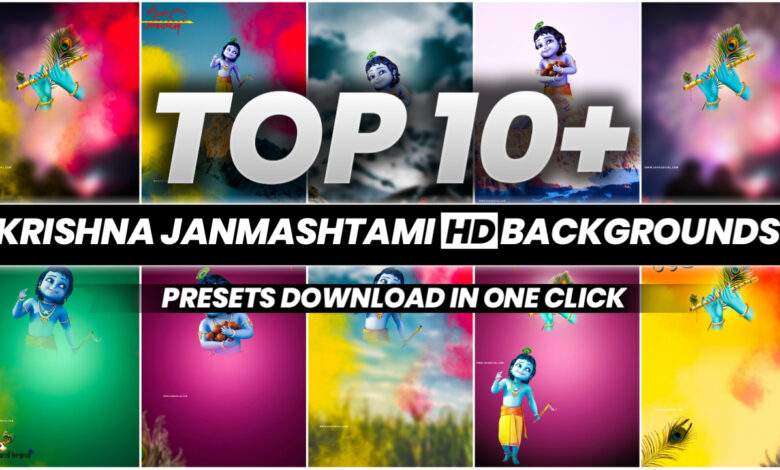 10+ Krishna Janmashtami Photo Editing background hd 2023 PicsArt download