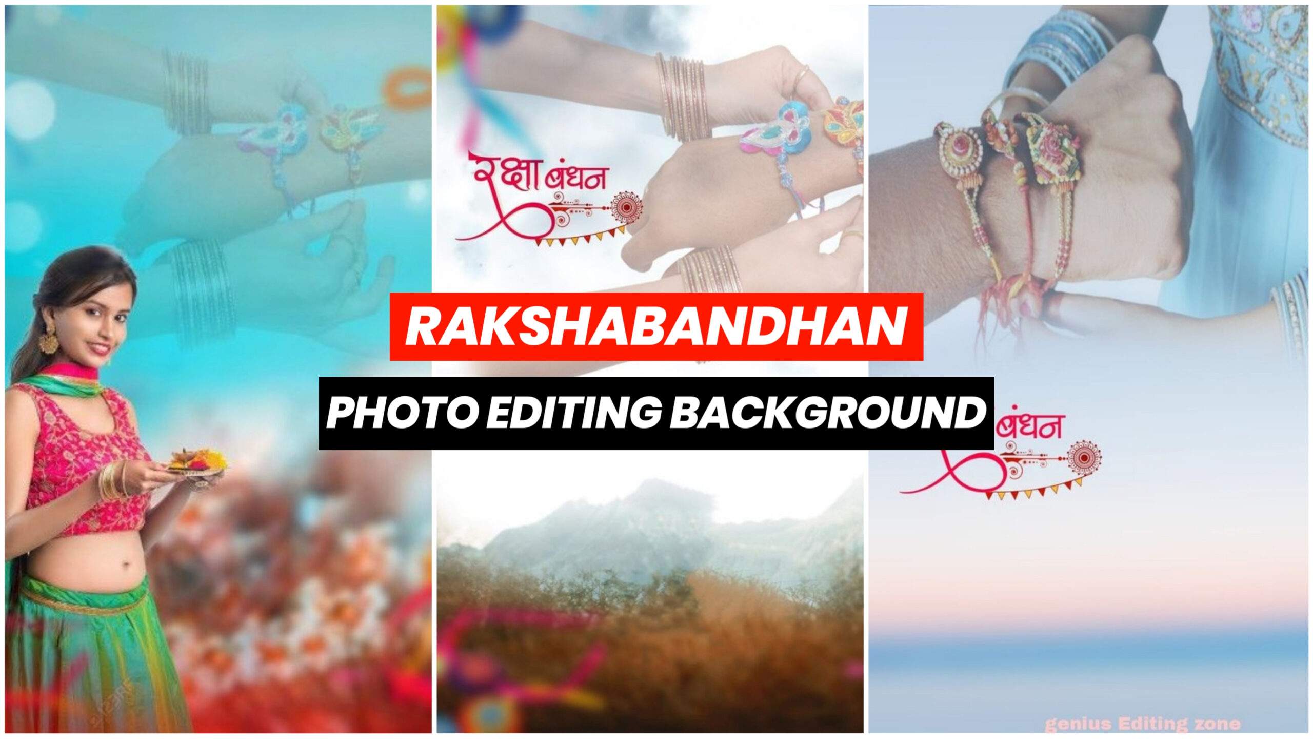 Rakshabandhan Photo Editing background with Girls 