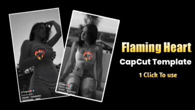 Photo of Flaming Heart CapCut Template Link 2023 | CapCut Template