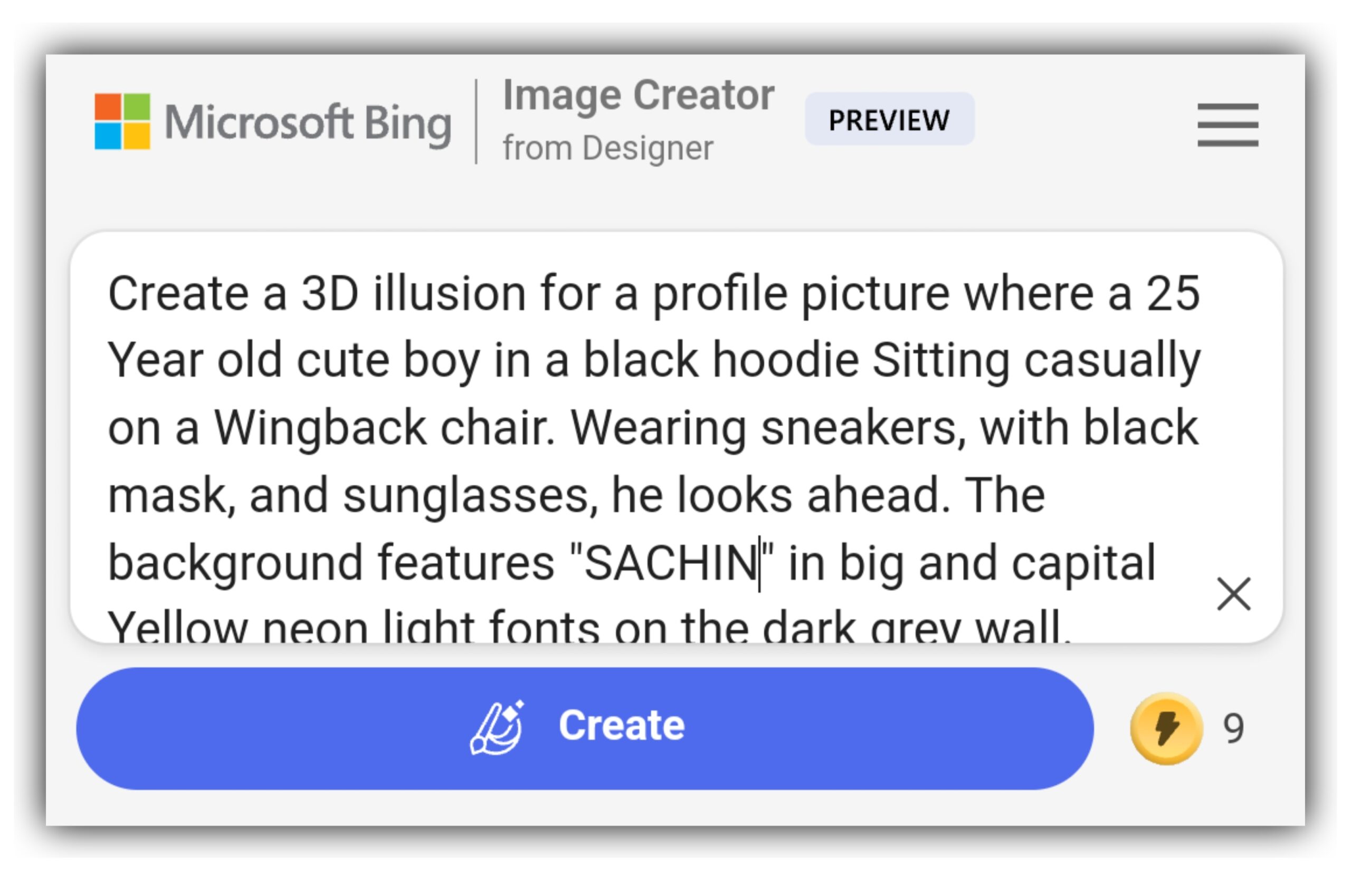 Bing Image Generator 